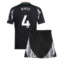 Echipament fotbal Arsenal Ben White #4 Tricou Deplasare 2024-25 pentru copii maneca scurta (+ Pantaloni scurti)